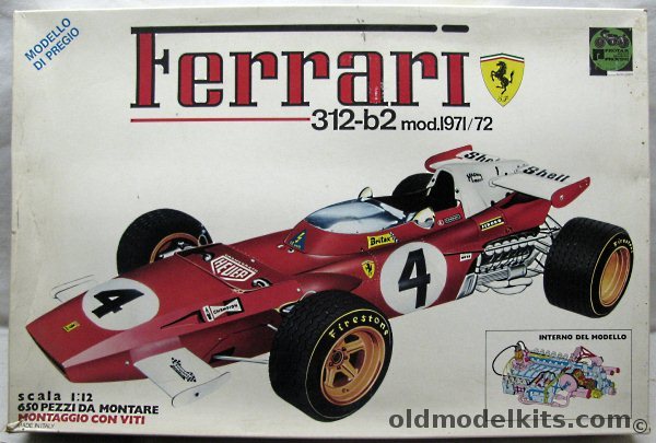 Protar 1/12 Ferrari 312-b2 (1971 / 1972) - 1/12 Scale Kit, 133 plastic model kit